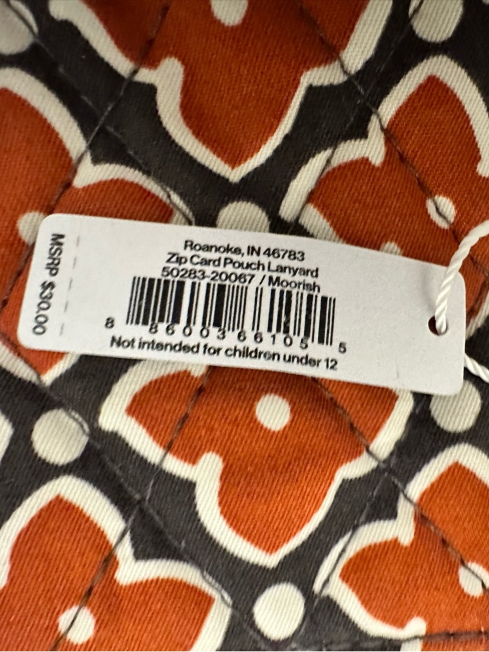 Vera Bradley Zip Card Pouch Lanyard NWT - Picture 5 of 5